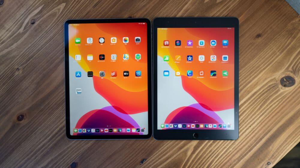 無印iPadとiPad Proの外観比較